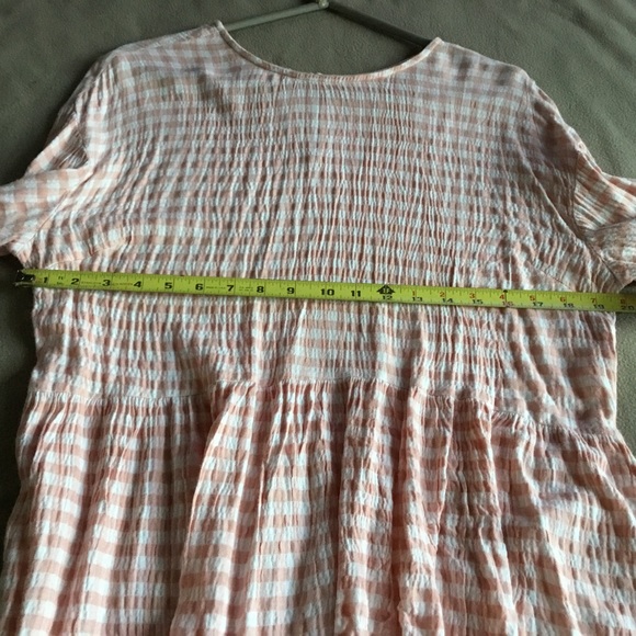 Woman’s gingham peplum top - Picture 2 of 5